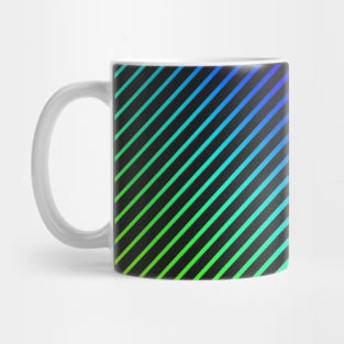 DIAGONAL STRIPES, RAINBOW COLOURS Mug